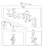 Diagram for 2005 Hyundai Tucson Brake Caliper - 58180-2EA00