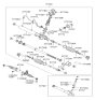 Diagram for Hyundai Steering Gear Box - 57700-1F000-RM