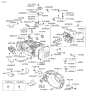 Diagram for 2008 Hyundai Tucson Dipstick - 46580-39050