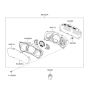 Diagram for 2006 Hyundai Tucson Instrument Cluster - 94001-2E121