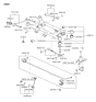 Diagram for 2005 Hyundai Tucson Rear Crossmember - 62605-2E601