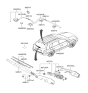 Diagram for Hyundai Tucson Wiper Arm - 98811-2E000