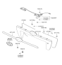Diagram for 2006 Hyundai Tucson Emblem - 86390-4A000