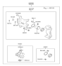 Diagram for 2005 Hyundai Tucson Brake Caliper - 58311-2EA10