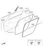 Diagram for Hyundai Ioniq 9 Door Seal - 83220-GO000