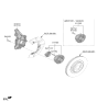 Diagram for Hyundai Ioniq 9 Steering Knuckle - 51711-DO100