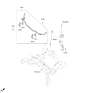 Diagram for Hyundai Ioniq 9 Sway Bar Bracket - 54816-DO000
