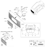 Diagram for Hyundai Ioniq 9 Tailgate Handle - 81820-GO100-EBR