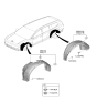 Diagram for Hyundai Ioniq 9 Wheelhouse - 86812-TD000