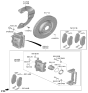 Diagram for Hyundai Ioniq 9 Brake Caliper - 58190-DOA00