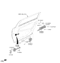 Diagram for Hyundai Ioniq 9 Door Check - 77990-TD000