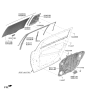 Diagram for Hyundai Ioniq 9 Window Regulator - 83481-TD000
