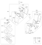 Diagram for 2014 Hyundai Veloster Cup Holder - 89191-2V000-RY