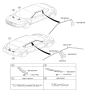 Diagram for 2012 Hyundai Veloster Emblem - 86310-2V000