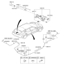 Diagram for Hyundai Veloster Wiper Arm - 98811-2V000