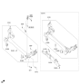Diagram for Hyundai Veloster Axle Beam - 55100-2V501