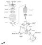 Diagram for Hyundai Veloster Shock Absorber - 54651-2V360
