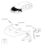 Diagram for Hyundai Veloster Fender - 66321-2V500