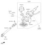 Diagram for 2012 Hyundai Veloster Steering Column - 56310-2V401