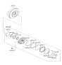 Diagram for 2014 Hyundai Veloster Torque Converter - 45100-3B510