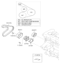 Diagram for 2014 Hyundai Accent Drive Belt - 25212-2B030