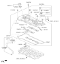 Diagram for 2014 Hyundai Accent Oil Pan Baffle - 22402-2B600