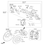 Diagram for Hyundai Elantra Brake Caliper Bracket - 58230-F3300