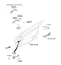 Diagram for Hyundai Door Handle - 82661-F2200