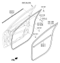 Diagram for Hyundai Weather Strip - 82210-F2010