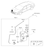 Diagram for 2020 Hyundai Elantra Washer Reservoir - 98620-F3500