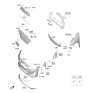 Diagram for Hyundai Elantra Bumper - 86511-F3500