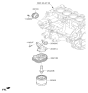 Diagram for Hyundai Elantra Engine Oil Cooler - 26410-03800