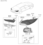 Diagram for 2020 Hyundai Elantra Light Socket - 92491-F3500