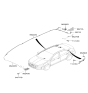 Diagram for 2019 Hyundai Elantra Antenna - 96210-F3700-R2T