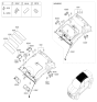 Diagram for 2019 Hyundai Elantra Sun Visor - 85220-F3130-TTX