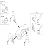 Diagram for Hyundai Genesis G80 Trunk Lock Cylinder - 81250-B1G00