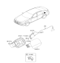 Diagram for Hyundai Genesis Fuel Filler Housing - 81595-B1000