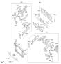Diagram for 2019 Hyundai Genesis G90 Engine Mount Bracket - 64745-B1000