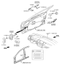 Diagram for Hyundai Door Handle - 82651-B1000