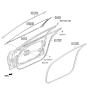 Diagram for Hyundai Genesis Door Moldings - 82250-B1000-BLH