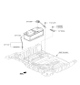 Diagram for 2017 Hyundai Genesis G80 Battery Terminal - 37180-B1200