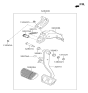 Diagram for 2015 Hyundai Genesis Brake Pedal - 32810-B1200
