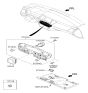 Diagram for 2014 Hyundai Genesis A/C Switch - 97250-B1120-4X