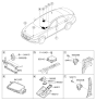 Diagram for Hyundai Genesis Air Bag Control Module - 95910-B1000