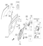Diagram for Hyundai Genesis G80 Door Latch Cable - 81481-B1000