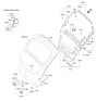 Diagram for 2015 Hyundai Veloster Lift Support - 81771-2V011
