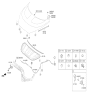 Diagram for 2015 Hyundai Veloster Lift Support - 81161-2V001