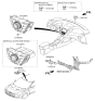 Diagram for Hyundai Veloster A/C Switch - 97250-2V012-4X
