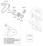 Diagram for 2016 Hyundai Accent Drive Belt - 25212-2B020
