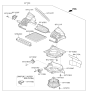 Diagram for Hyundai Blower Motor - 97111-2V000